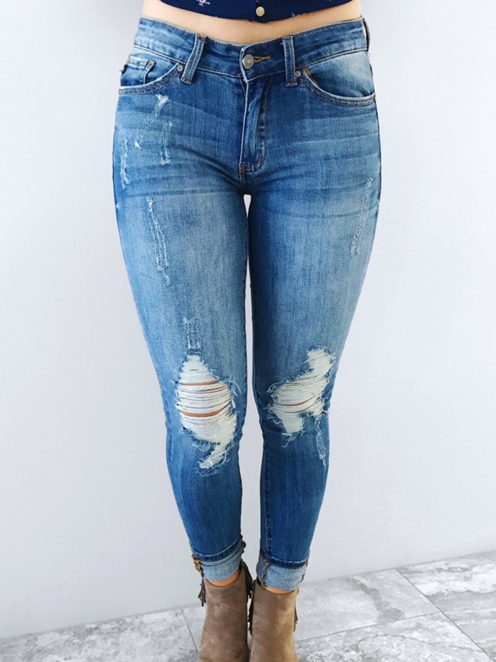 Kancan Distressed Skinny